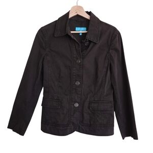 Escada Sport | Vintage Dark Brown Button Front Utility Jacket Italy